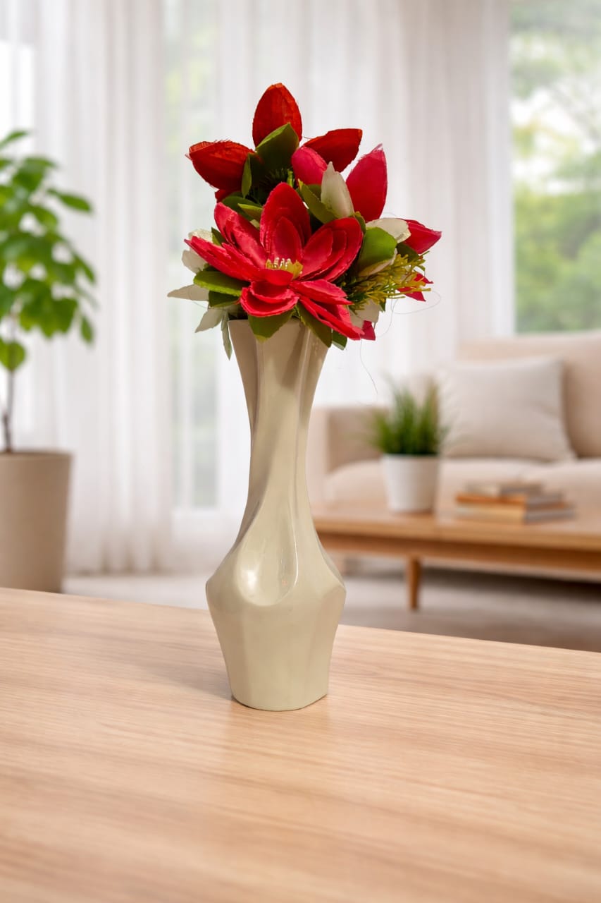 Sculptural Mobius Ribbon Loop Vase